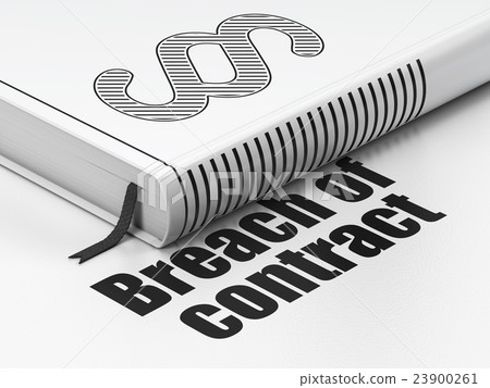 Law concept: book Paragraph, Breach Of Contract on 23900261