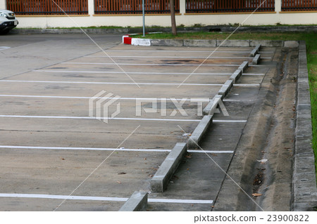 Empty parking lot Empty parking lot 23900822