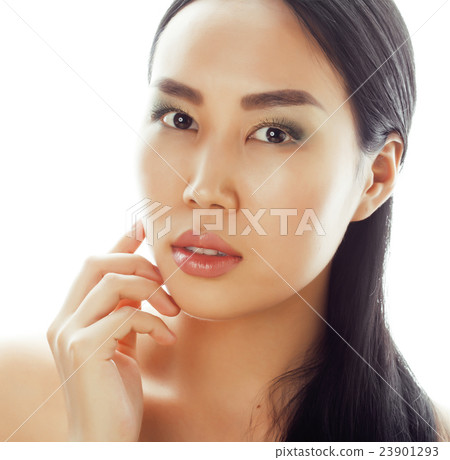 Asian woman beauty face closeup portrait Asian woman beauty face closeup portrait 23901293