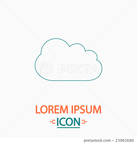 Cloud computer symbol Cloud computer symbol 23901680