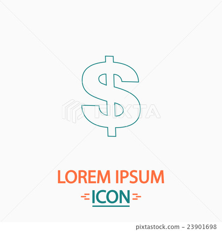 Dollar computer symbol Dollar computer symbol 23901698