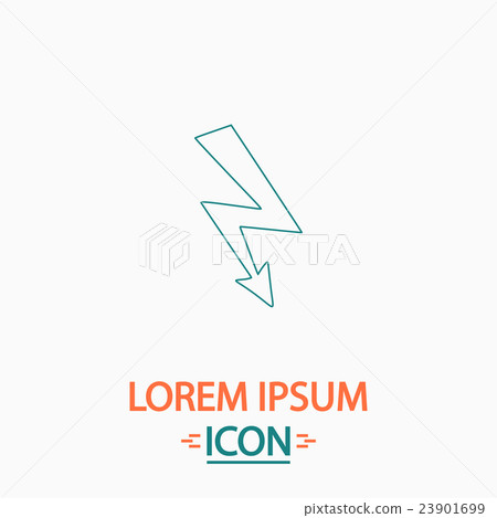 Lightning computer symbol Lightning computer symbol 23901699