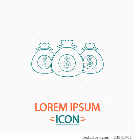 Money bag computer symbol Money bag computer symbol 23901702