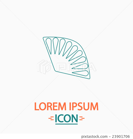 Folding fan computer symbol Folding fan computer symbol 23901706