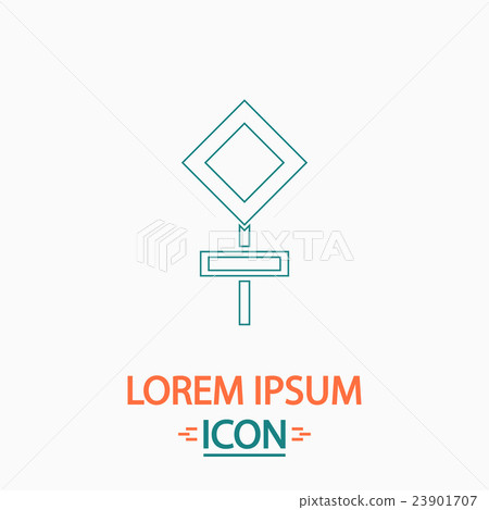 road sign computer symbol road sign computer symbol 23901707