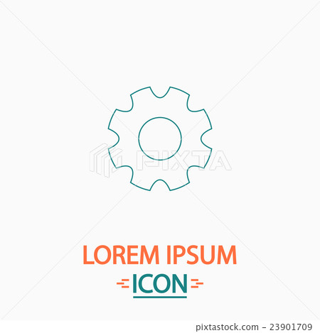 gearwheel computer symbol 23901709