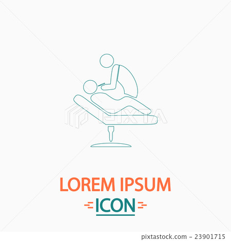Dental clinic computer symbol 23901715