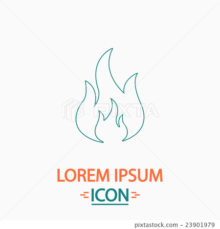 Fire computer symbol Fire computer symbol 23901979