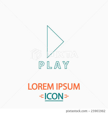 Play button computer symbol Play button computer symbol 23901982