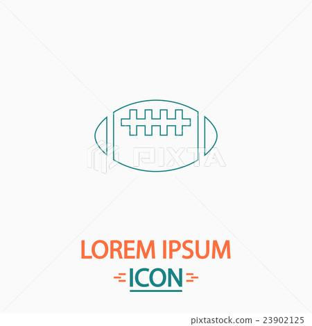 Rugby ball computer symbol Rugby ball computer symbol 23902125