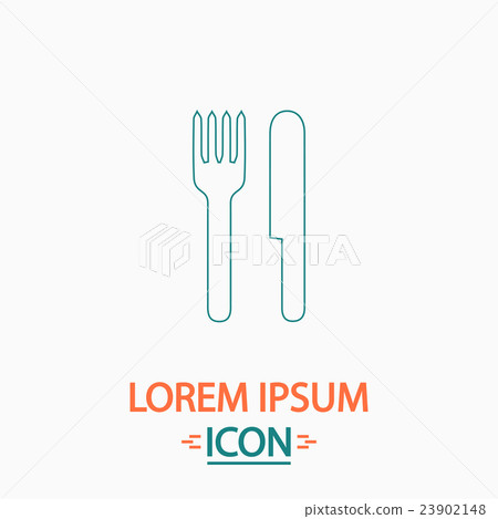 fork and knife computer symbol fork and knife computer symbol 23902148