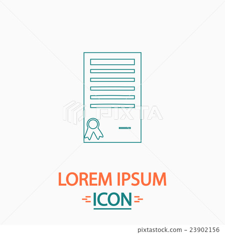 Certificate computer symbol Certificate computer symbol 23902156