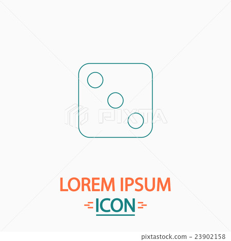 dice 3 computer symbol 23902158