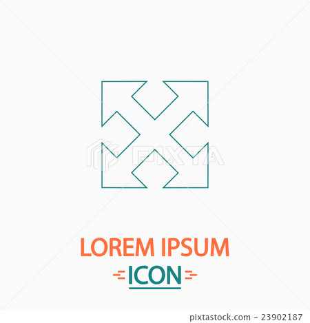 Enlarge computer symbol 23902187