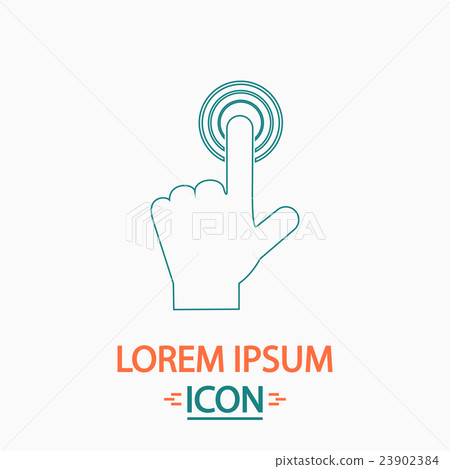 hand click computer symbol hand click computer symbol 23902384