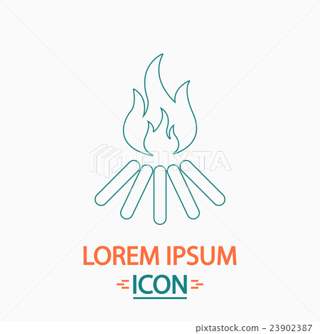 Bonfire computer symbol Bonfire computer symbol 23902387