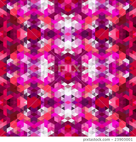 Kaleidoscopic lowpoly triangle style vector mosaic Kaleidoscopic lowpoly triangle style vector mosaic 23903001