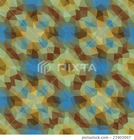 Kaleidoscopic lowpoly triangle style vector mosaic 23903007