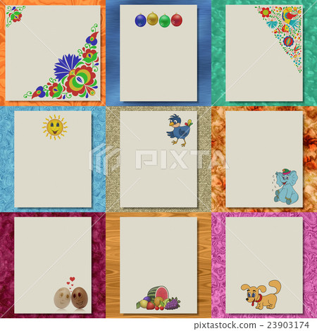 Set of writing paper textures 23903174