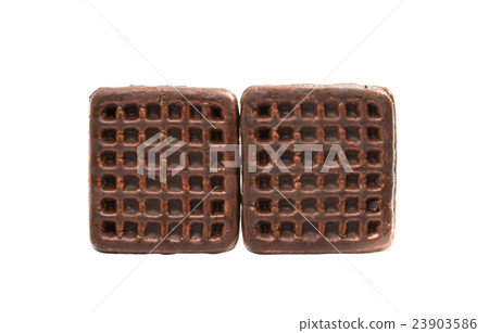 biscuits with chocolate glaze 23903586