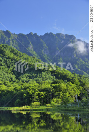 Togakushi and the mirror pond Togakushi and the mirror pond 23904694