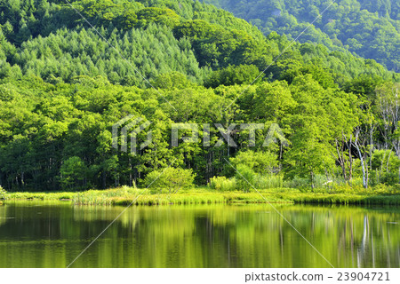 Togakushi and the mirror pond 23904721