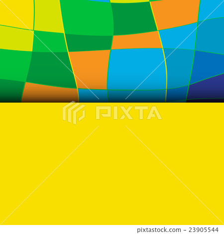 Abstract patterns of color flag of Brazil. Vector 23905544