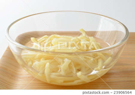 Boiled shredded bamboo shoots 23906564