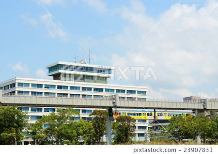 Chiba City Hall and Chiba City Monorail Chiba City Hall and Chiba City Monorail 23907831