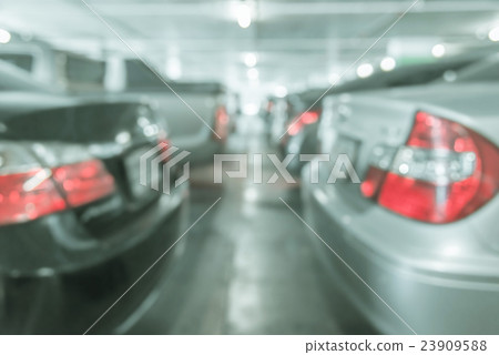 Abstract blur car parking lot for background Abstract blur car parking lot for background 23909588