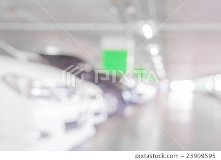 Abstract blur car parking lot for background 23909595