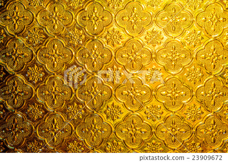 Abstract stained glass on the inside surface  23909672