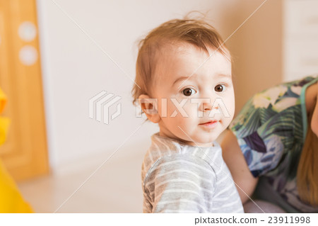 Portrait Of Cute Baby Boy Portrait Of Cute Baby Boy 23911998