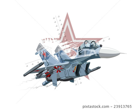 Cartoon Military Airplane 23913765