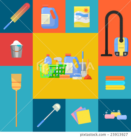 Cleaning icons set 23913927