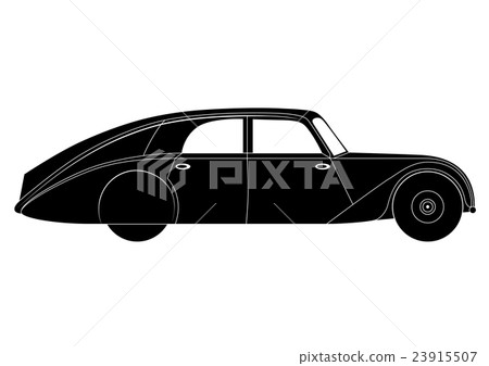 Sedan - vintage model of car 23915507