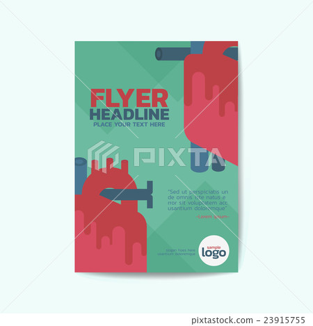 Cardiac Theme Poster Brochure Flyer design Layout 23915755