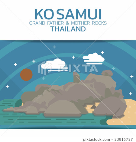Ko Samui Rocks Poster Brochure Flyer design Layout Ko Samui Rocks Poster Brochure Flyer design Layout 23915757