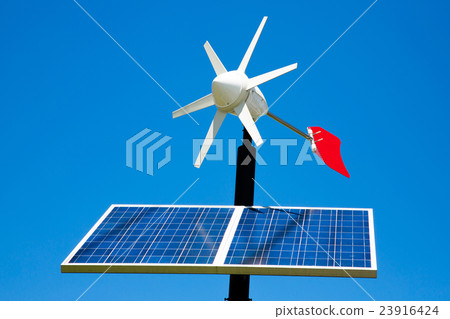 Solar panels and wind power generation Solar panels and wind power generation 23916424