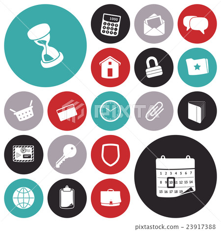 Flat design icons for user interface Flat design icons for user interface 23917388