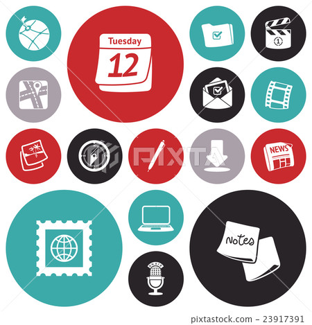 Flat design icons for user interface - Stock Illustration [23917391 ...