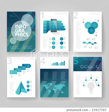 Business brochure template with infographics 23917397