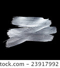 Iron Silver illustration. Shining brush stroke 23917992