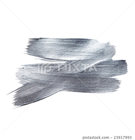 Iron Silver illustration. Shining brush stroke Iron Silver illustration. Shining brush stroke 23917993