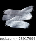 Iron Silver illustration. Shining brush stroke 23917994