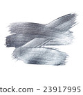 Iron Silver illustration. Shining brush stroke 23917995