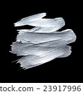 Iron Silver illustration. Shining brush stroke 23917996