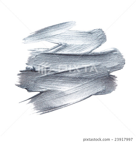 Iron Silver illustration. Shining brush stroke Iron Silver illustration. Shining brush stroke 23917997