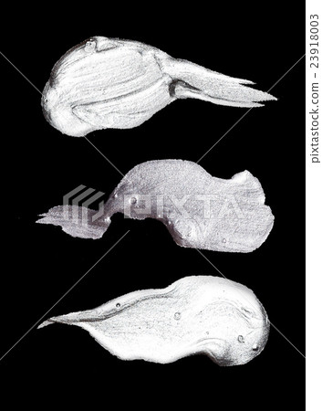Iron Silver illustration. Shining brush stroke Iron Silver illustration. Shining brush stroke 23918003