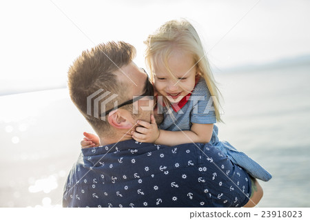 Father and Daughter Playing, Having Fun Together 23918023